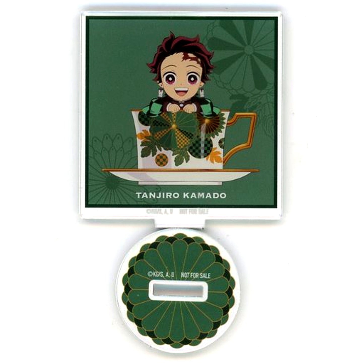 Tanjiro Kamado Minichara Teacup Ver. Acrylic Stand Demon Slayer AMNIBUS Limited BOX Purchase Bonus [USED]