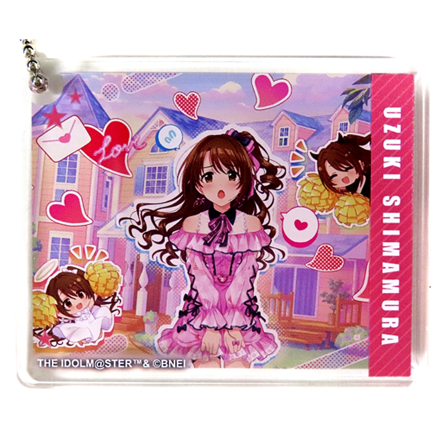 Uzuki Shimamura The Idolm@ster Cinderella Girls CoLotta Trading Acrylic Plate Keychain animatecafe [USED]
