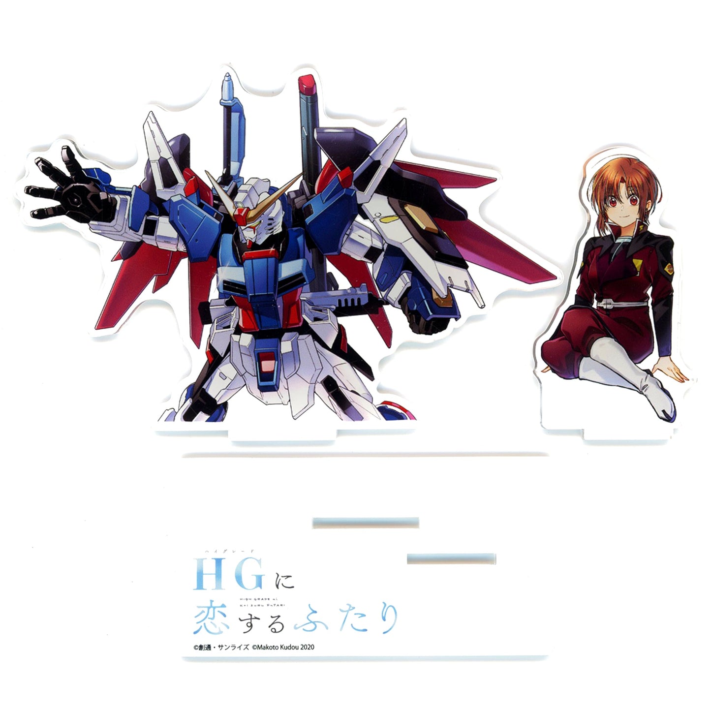 Single Item Sayaka Kanzaki & Destiny Gundam Comics HG ni Koisuru Futari Vol.2 Gamers Limited Edition Included Bonus Drawn Acrylic Figure [USED]