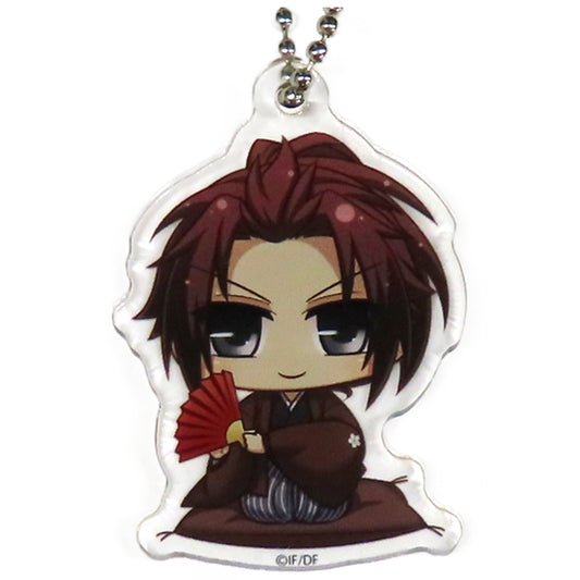 Kazue Soma Hakuouki Trading Mini Acrylic Keychain Hakuoki 15th Anniversary Hakuouki Ohka Shoden Otomate Garden Limited [USED]