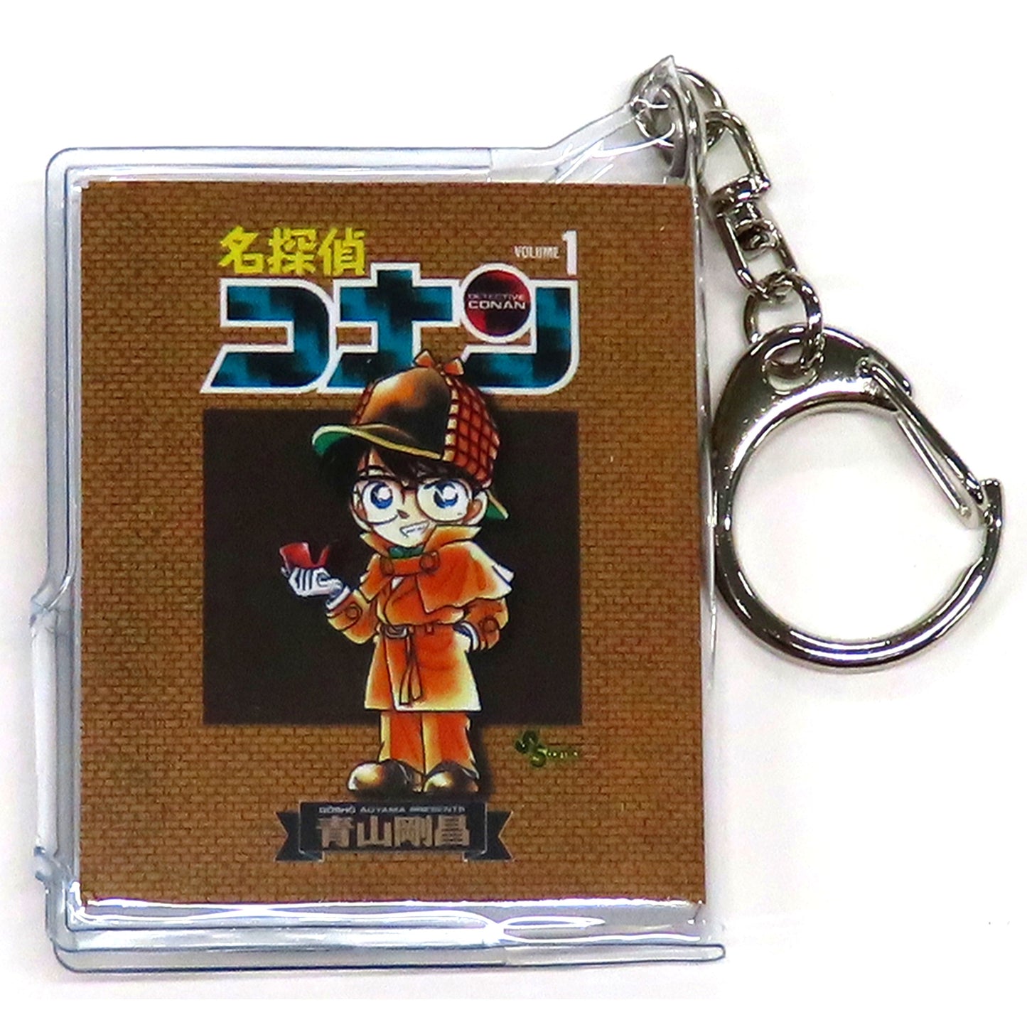 Conan Edogawa & Shinichi Kudo Vol.1 Bean Book Style Keychain 30th Anniversary Detective Conan Exhibition [USED]