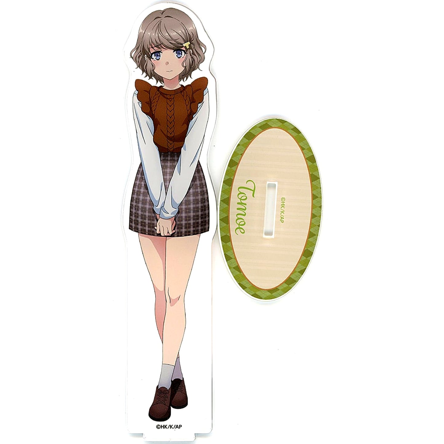 Tomoe Koga BIG Acrylic Stand Rascal Does Not Dream of a Sister Venturing Out x Tobu Top Tours Sacred Place Trip [USED]