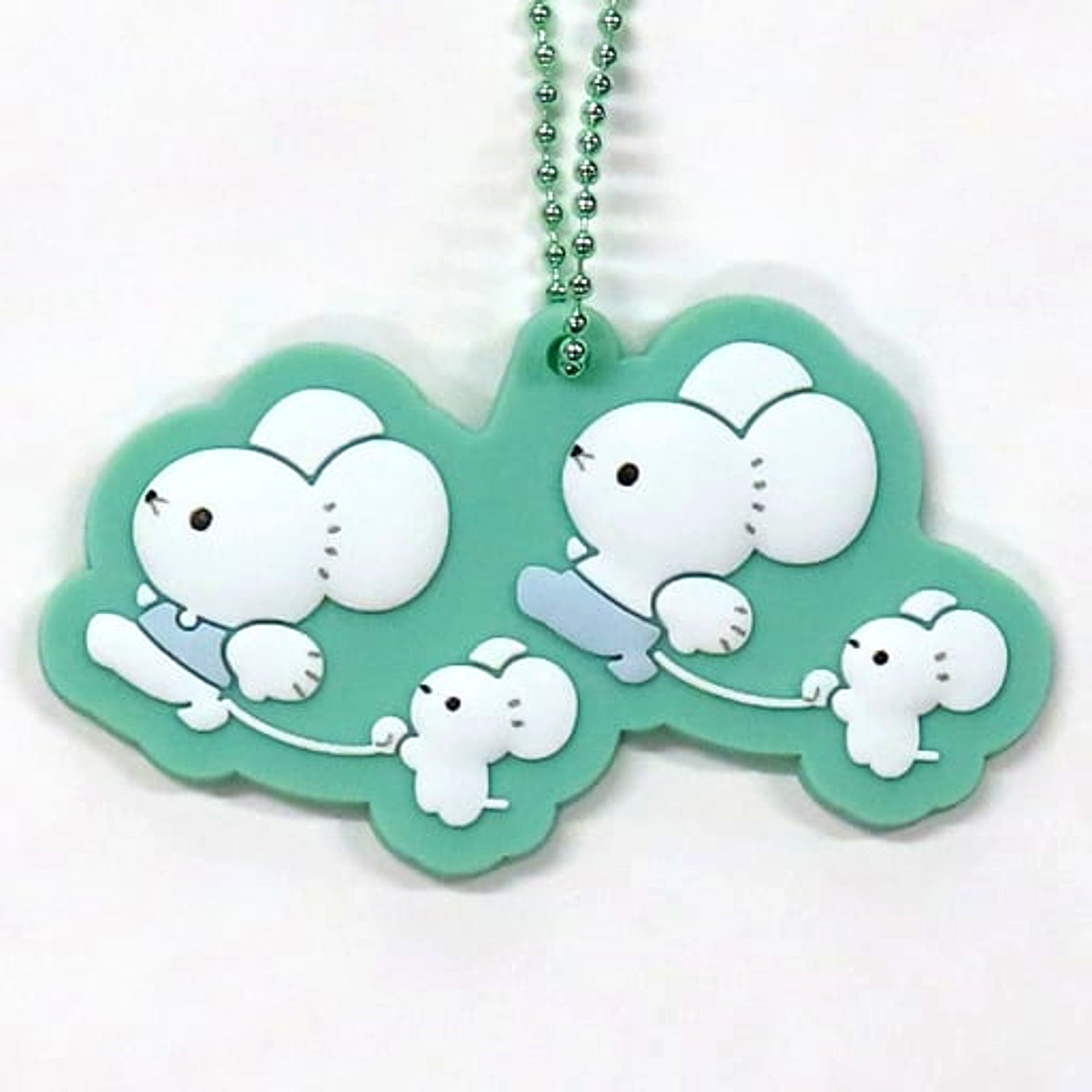Maushold Green Pokemon Rubber Charm Collection Wakka de Ikka Pokemon Center Limited [USED]