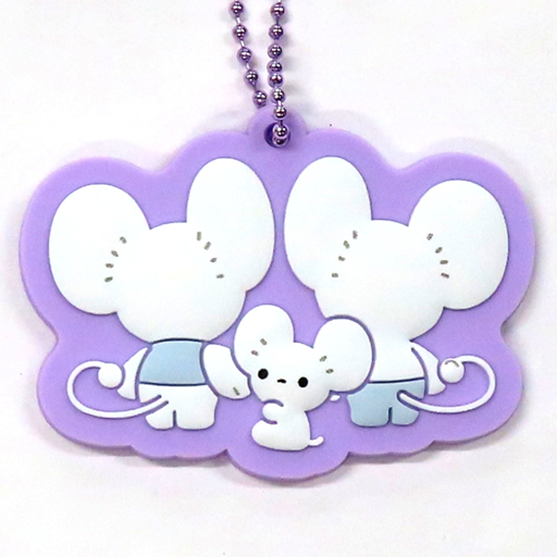 Maushold Purple Pokemon Rubber Charm Collection WAKKA de IKKA Pokemon Center Limited [USED]