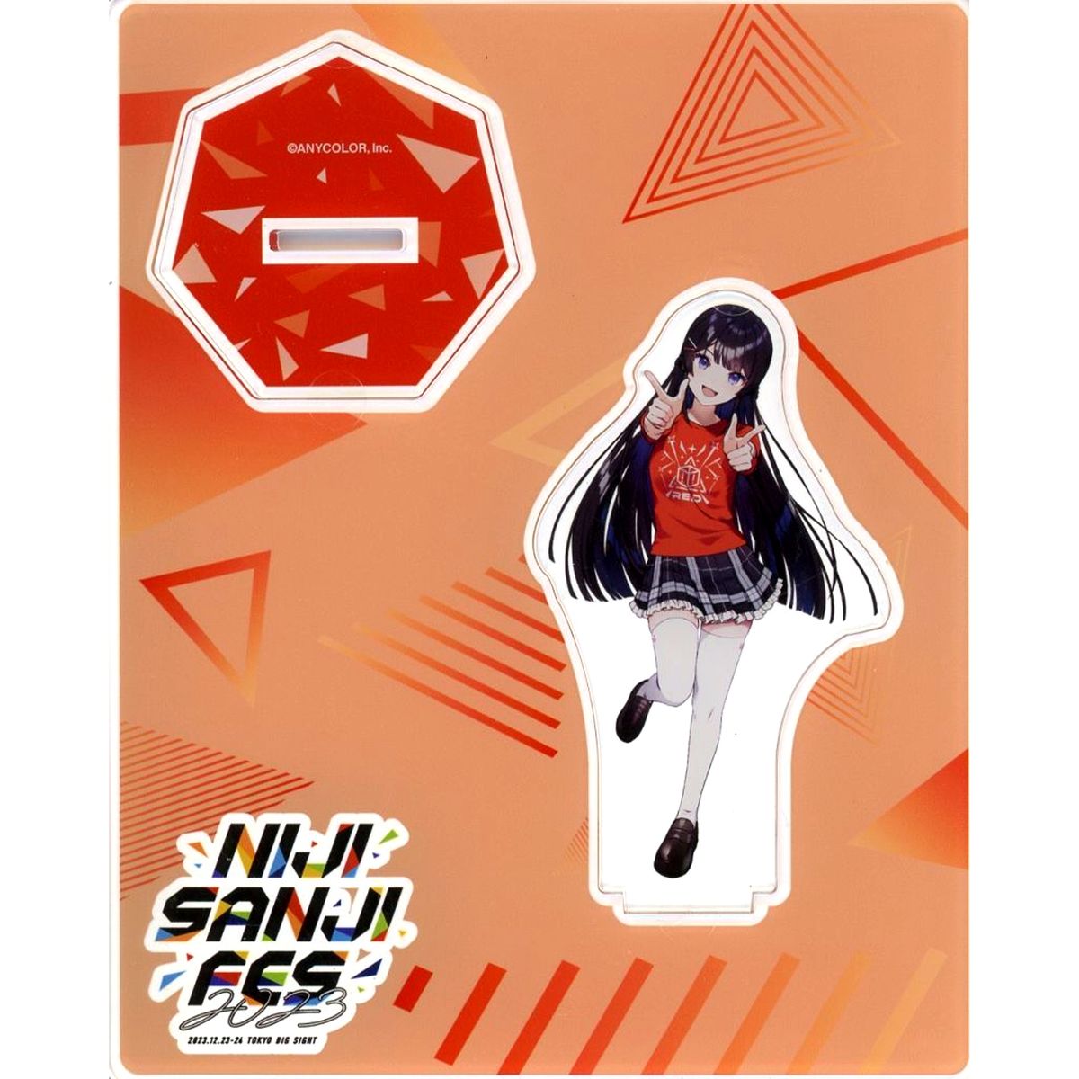 Tsukino Mito Virtual YouTuber Nijisanji Class T-Shirt Acrylic Stand NIJISANJI Fes 2023 [USED]