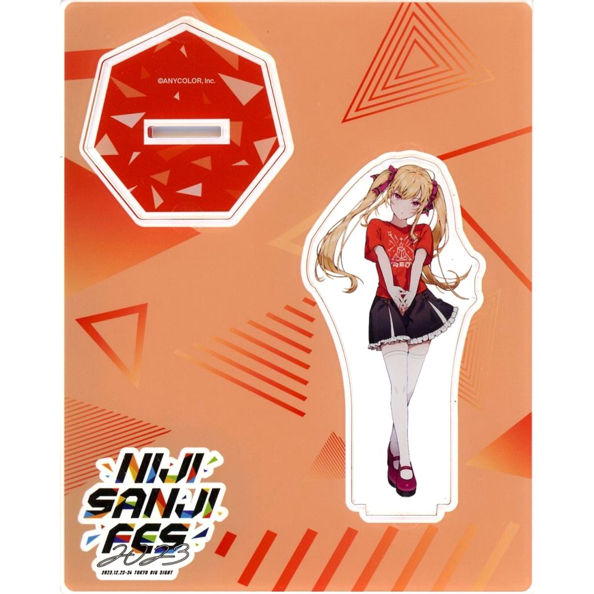 Takamiya Rion Acrylic Stand Virtual YouTuber Nijisanji Class T-Shirt NIJISANJI Fes 2023 [USED]