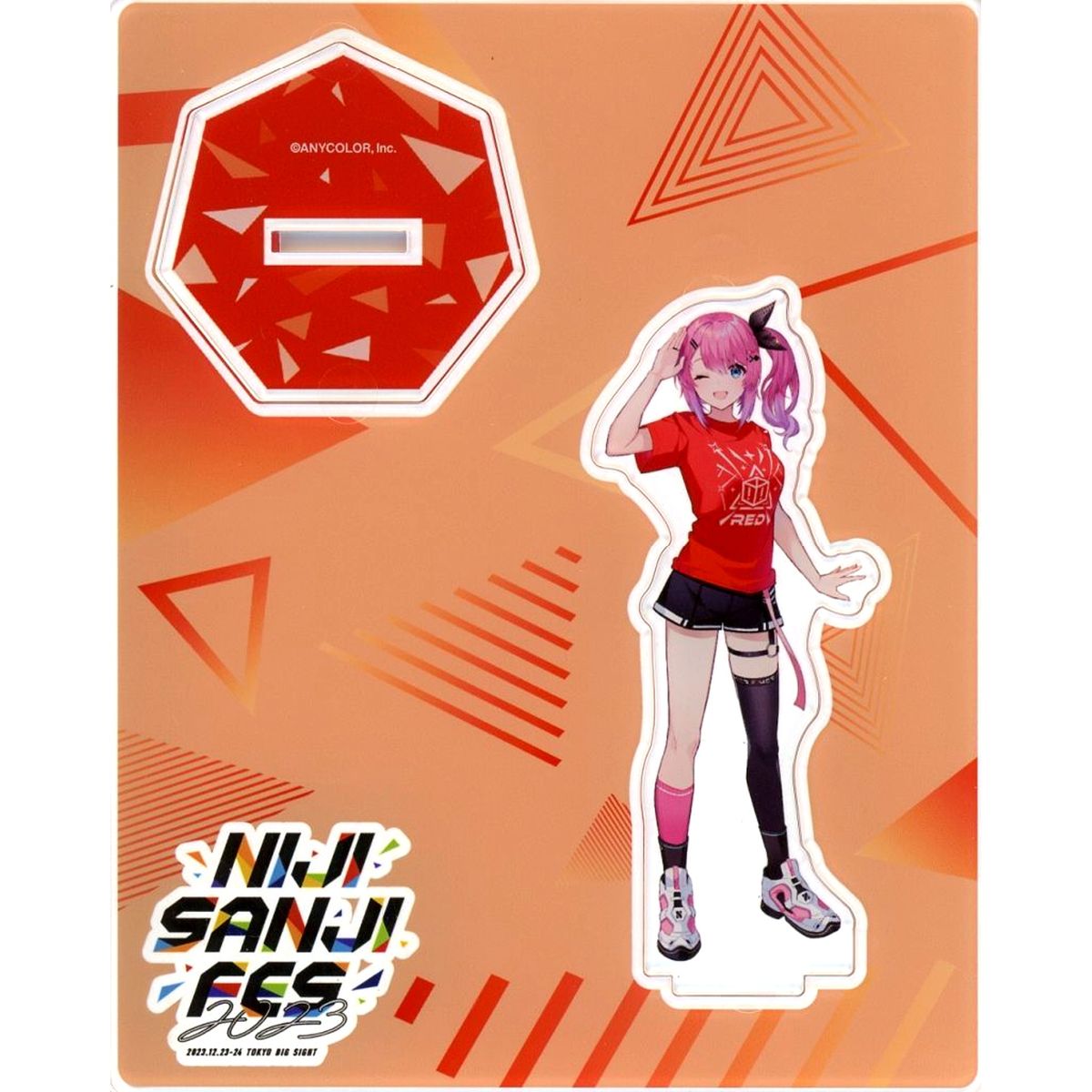 Kuramochi Meruto Acrylic Stand Virtual YouTuber Nijisanji Class T-Shirt NIJISANJI Fes 2023 [USED]