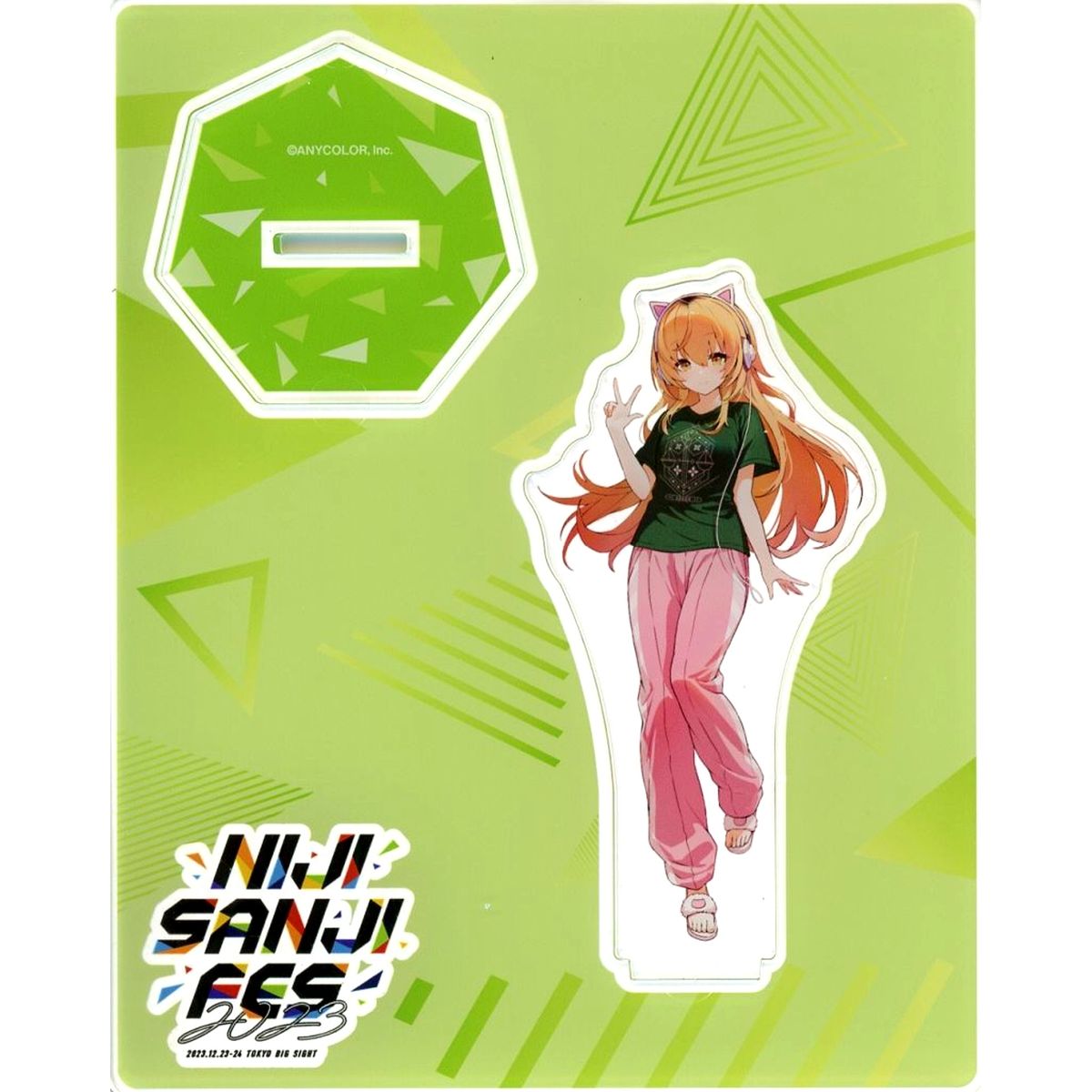 Ienaga Mugi Virtual YouTuber Nijisanji Class T-Shirt Acrylic Stand NIJISANJI Fes 2023 [USED]