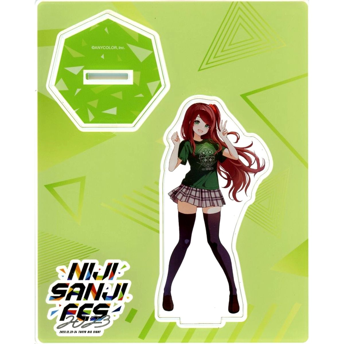 Akabane Youko Virtual YouTuber Nijisanji Class T-Shirt Acrylic Stand NIJISANJI Fes 2023 [USED]