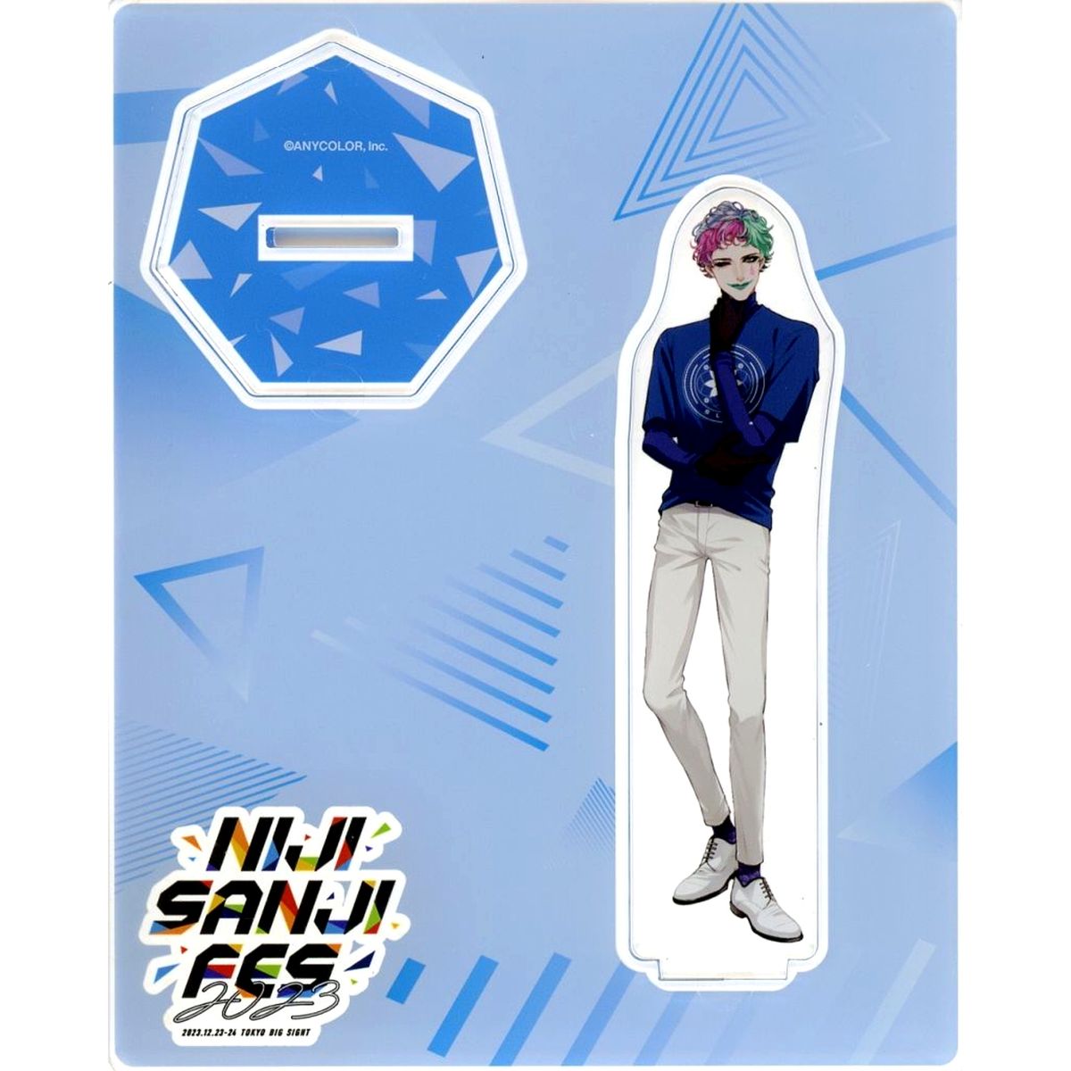 Joe Rikiichi Virtual YouTuber Nijisanji Acrylic Stand Class T-Shirt NIJISANJI Fes 2023 [USED]