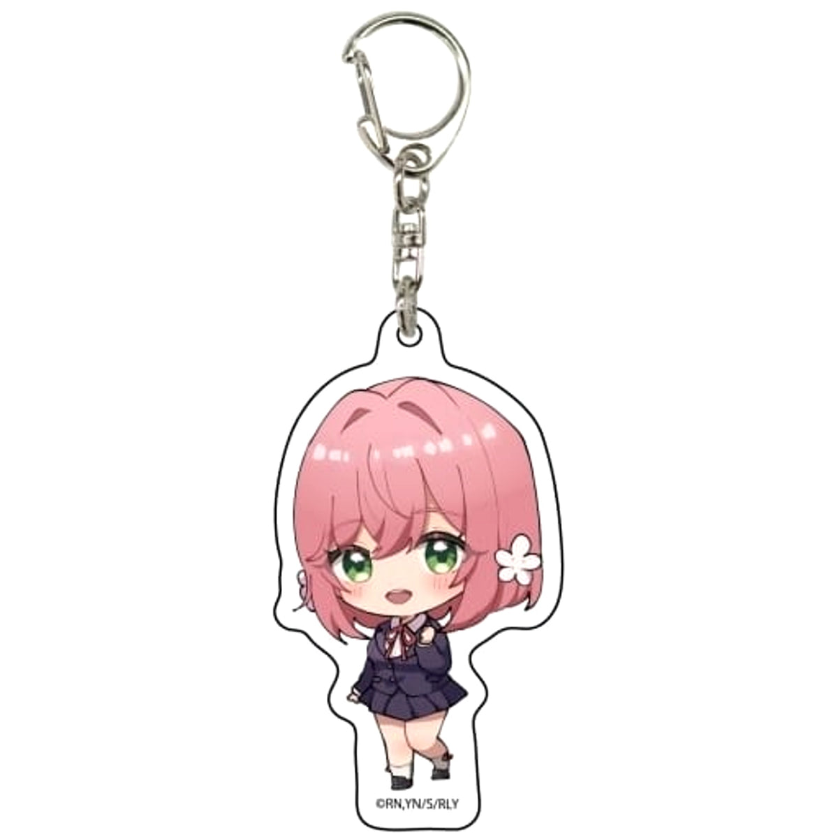 The 100 Girlfriends Who Really, Really, Really, Really, Really Love You Hakari Hanazono Acrylic Keychain Mini Character Illustration No.02 Keychains [USED]