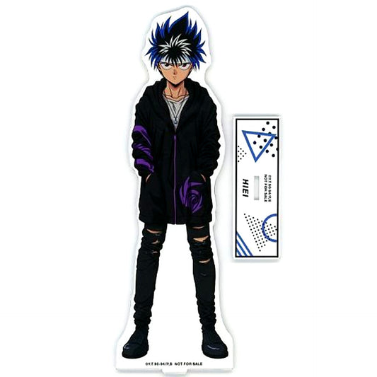 Hiei 90's Casual Fashion Extra Large Acrylic Stand Yu Yu Hakusho Illustration Tactical & 90's Casual Fashion Ver. Winning Hit Button Collection Winning Prize [USED]