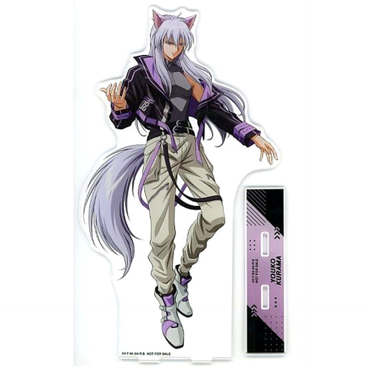 Kurama Yoko Tactical and 90s Casual Fashion Ver. Illustration Extra Large Acrylic Stand Yu Yu Hakusho One-Strike Button Collection with Winners Winning Prize [USED]