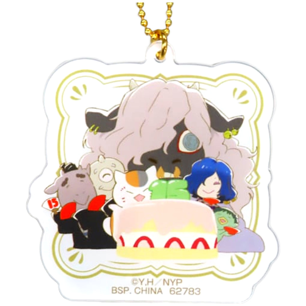 Yokai Gathering Cake Natsume's Book of Friends Ichiban Kuji Anime 15th Welcome to the Anniversary Party Acrylic Charms Prize G Charm [USED]