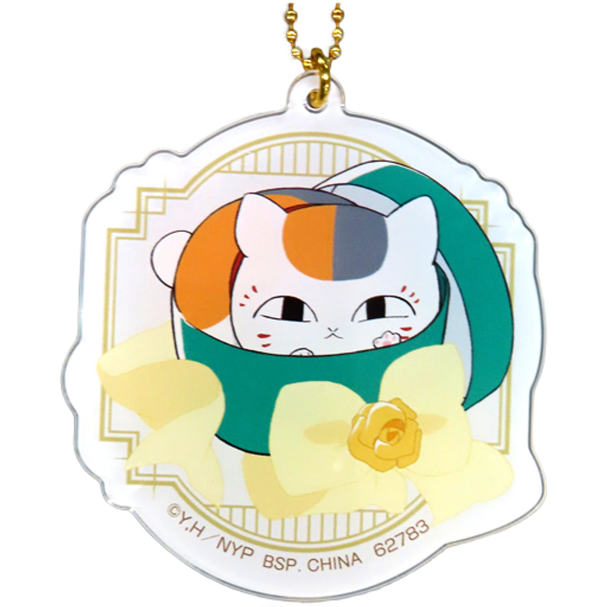 Nyanko-sensei Present Box Natsume's Book of Friends Ichiban Kuji Anime 15th Welcome to the Anniversary Party Acrylic Charms Prize G Charm [USED]
