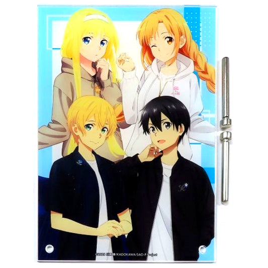 Group Sword Art Online arti-mate Illustration Casual Clothes Ver. A5 Acrylic Panel [USED]