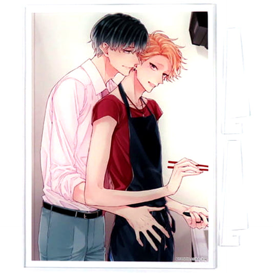 Kazunori Hara and Kaoru Kanzawa How to Make a Connected Love Come True A4 Acrylic Plate [USED]