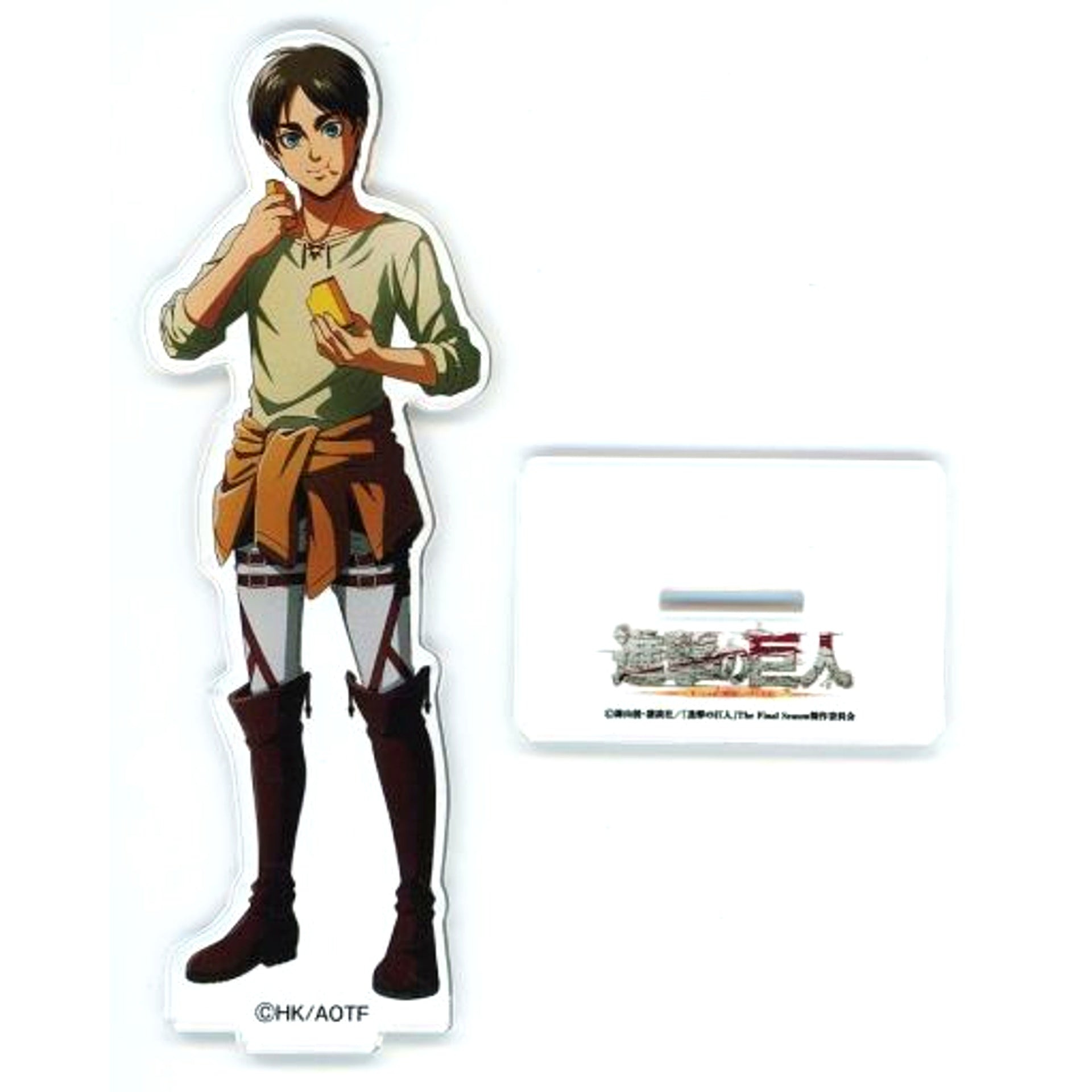 Eren Yeager Attack on Titan Acrylic Stand Mikado Honpo Nagasaki Castella [USED]