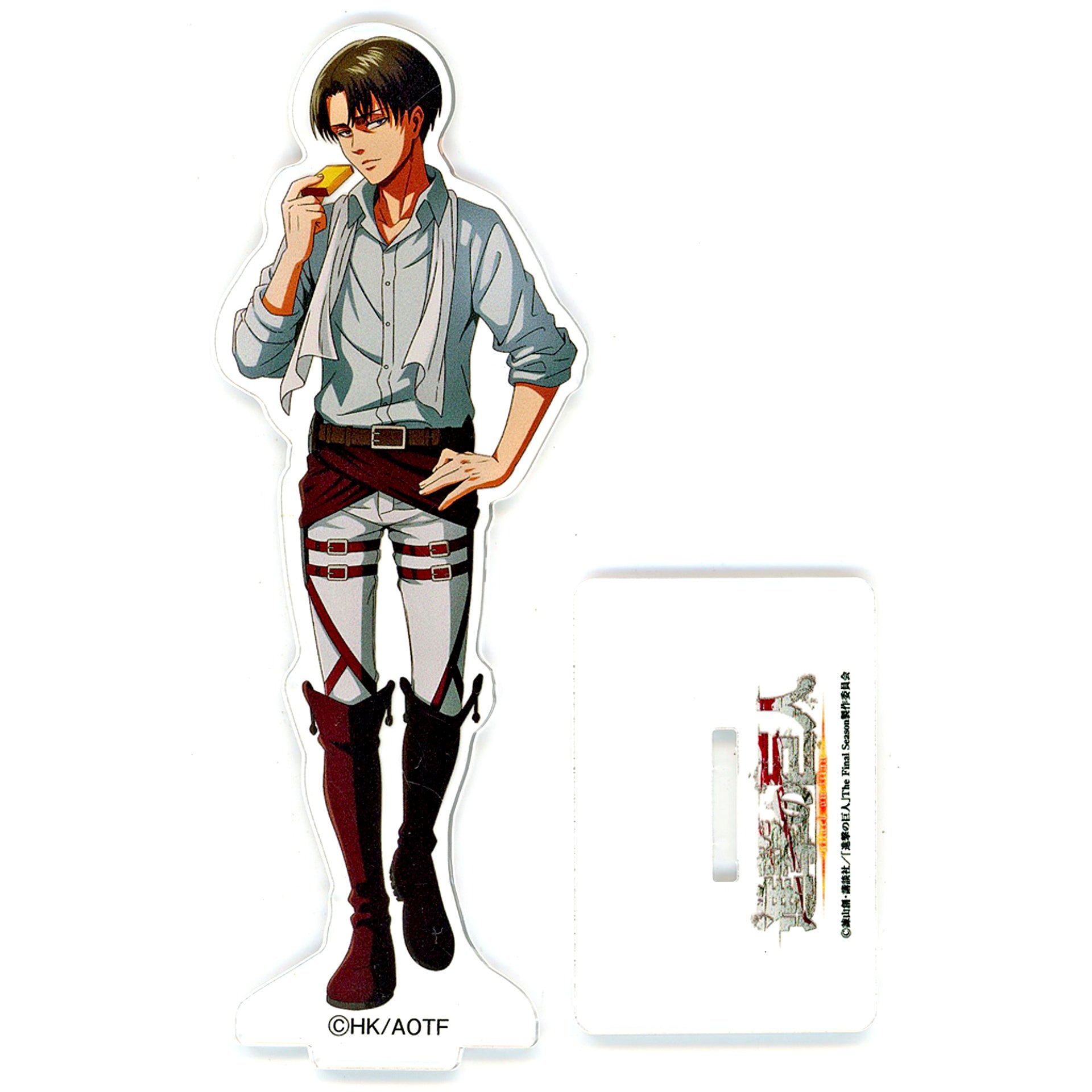 Levi Ackerman Attack on Titan Mikado Honpo Nagasaki Castella Acrylic Stand [USED]