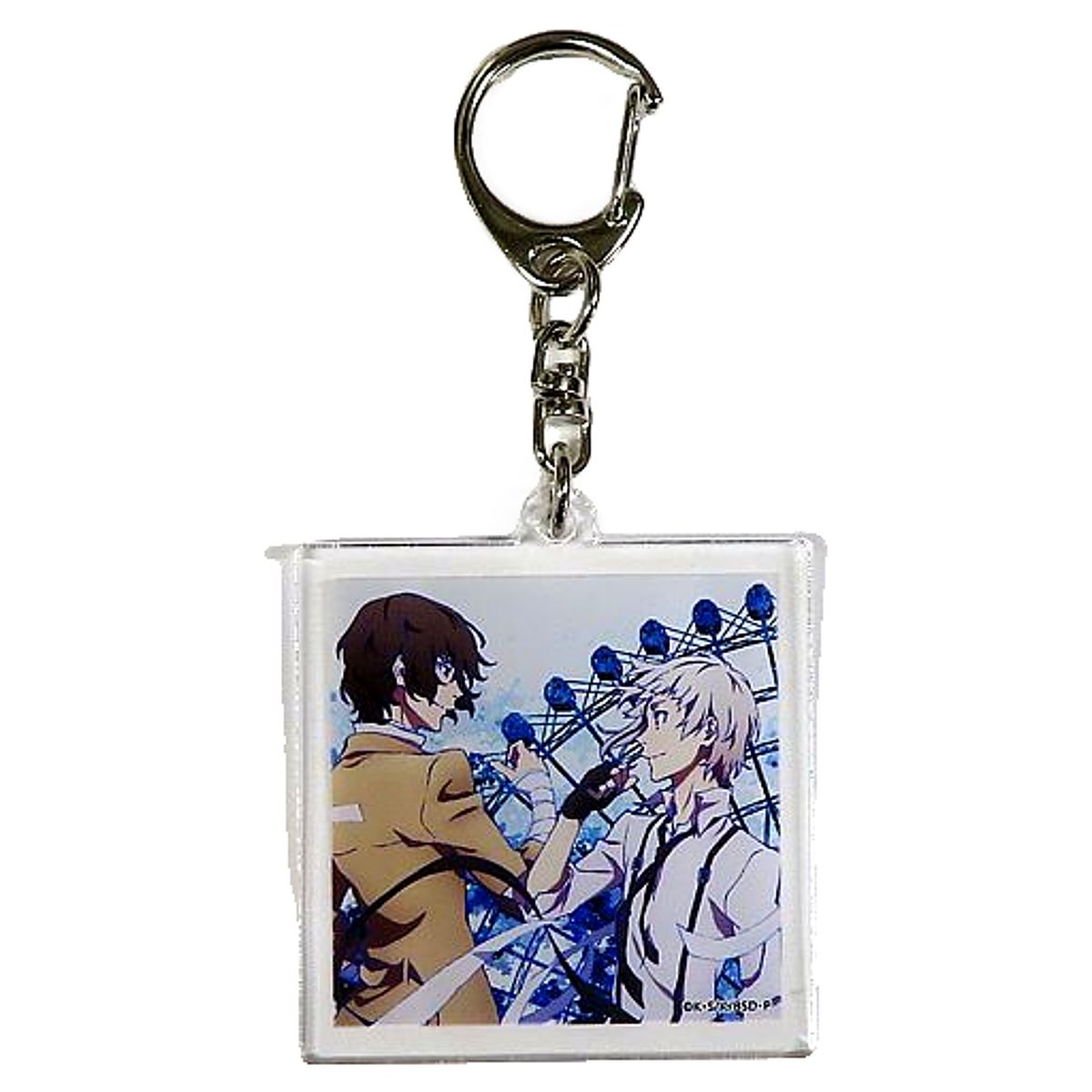 Bungo Stray Dogs Osamu Dazai Atsushi Nakajima Kaze ga Fuku Machi Keychain Granrodeo Live Tour 2023 Escape From The Iron Cage Meets Bungo Stray Dogs Limited Keychains [USED]