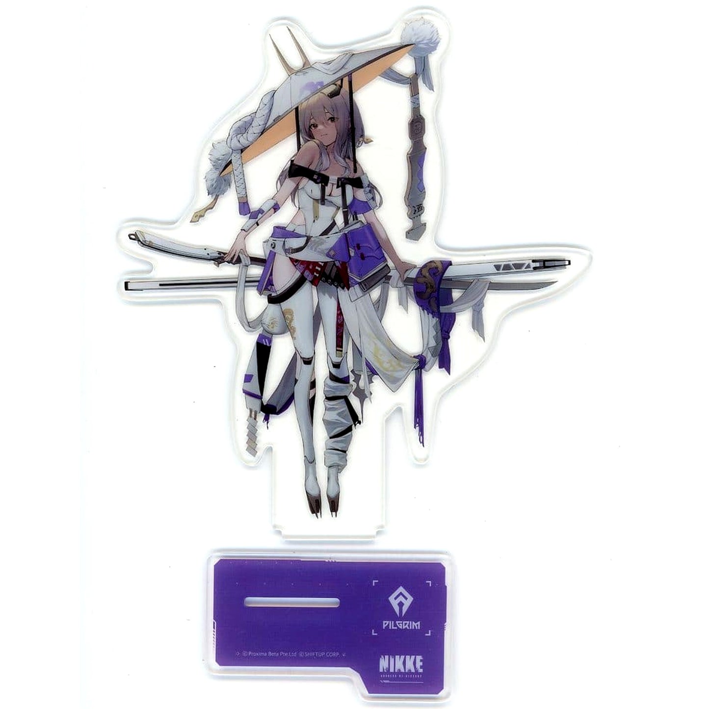 Scarlet GODDESS OF VICTORY: NIKKE Acrylic Stand Release 1st Anniversary Commemorative Peel-Off Advertisement Free Distribution Item [USED]