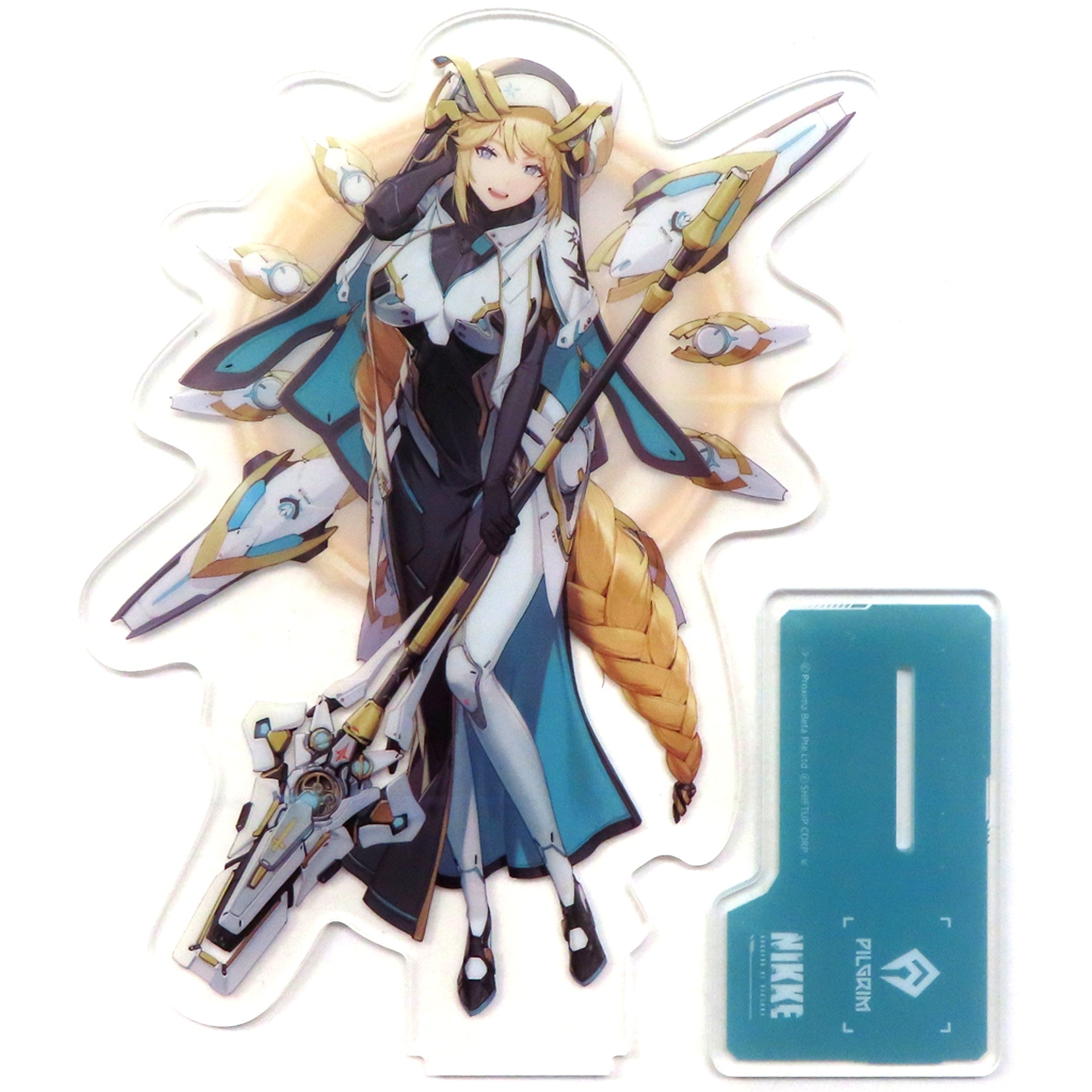 Rapunzel Goddess of Victory: Nikke Acrylic Stand 1st Anniversary Peel-off Ad Free Distribution [USED]
