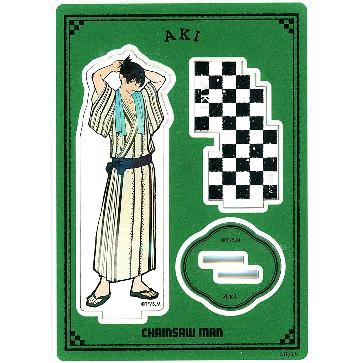 Aki Hayakawa Acrylic Stand Chainsaw Man x Gokurakuyu RAKU SPA Devil Hunter's Day Off [USED]
