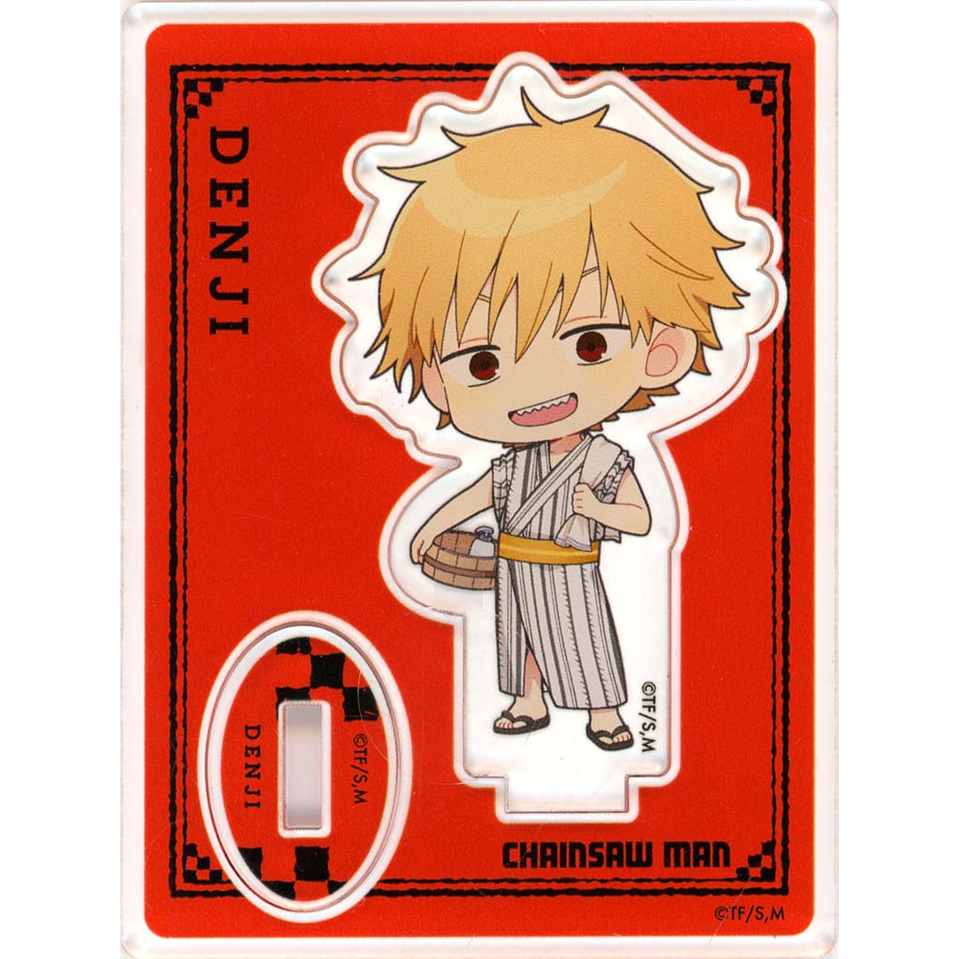Denji Chainsaw Man x Gokurakuyu RAKU SPA Devil Hunter Holiday Trading Acrylic Stand [USED]