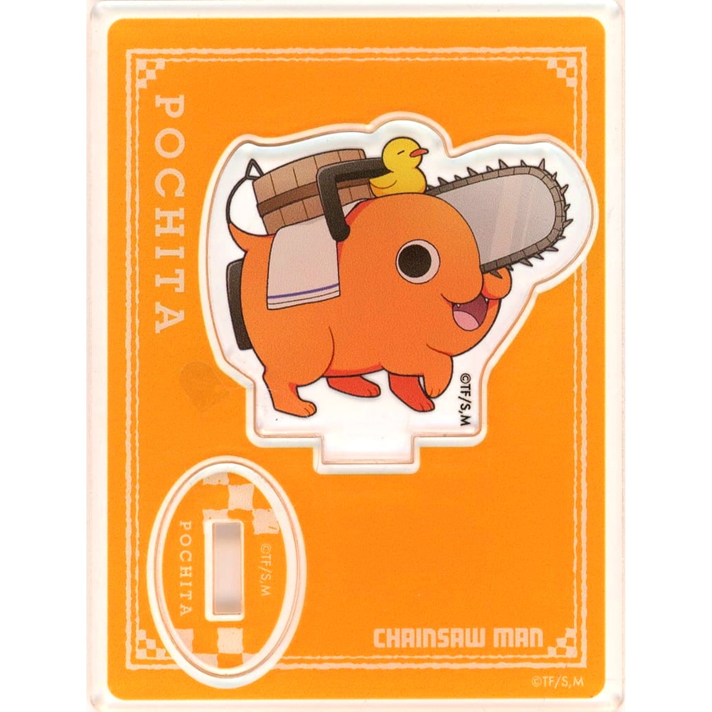 Pochita Chainsaw Man x Gokurakuyu RAKU SPA Devil Hunter Holiday Trading Acrylic Stand [USED]