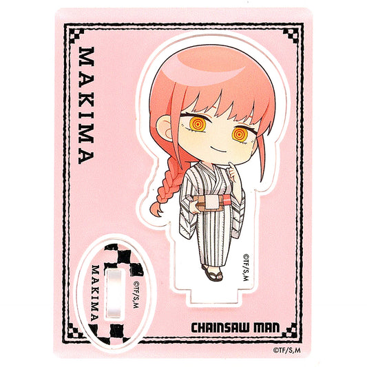 Makima Chainsaw Man x Gokurakuyu Raku Spa Devil Hunter's Holiday Trading Acrylic Stand [USED]