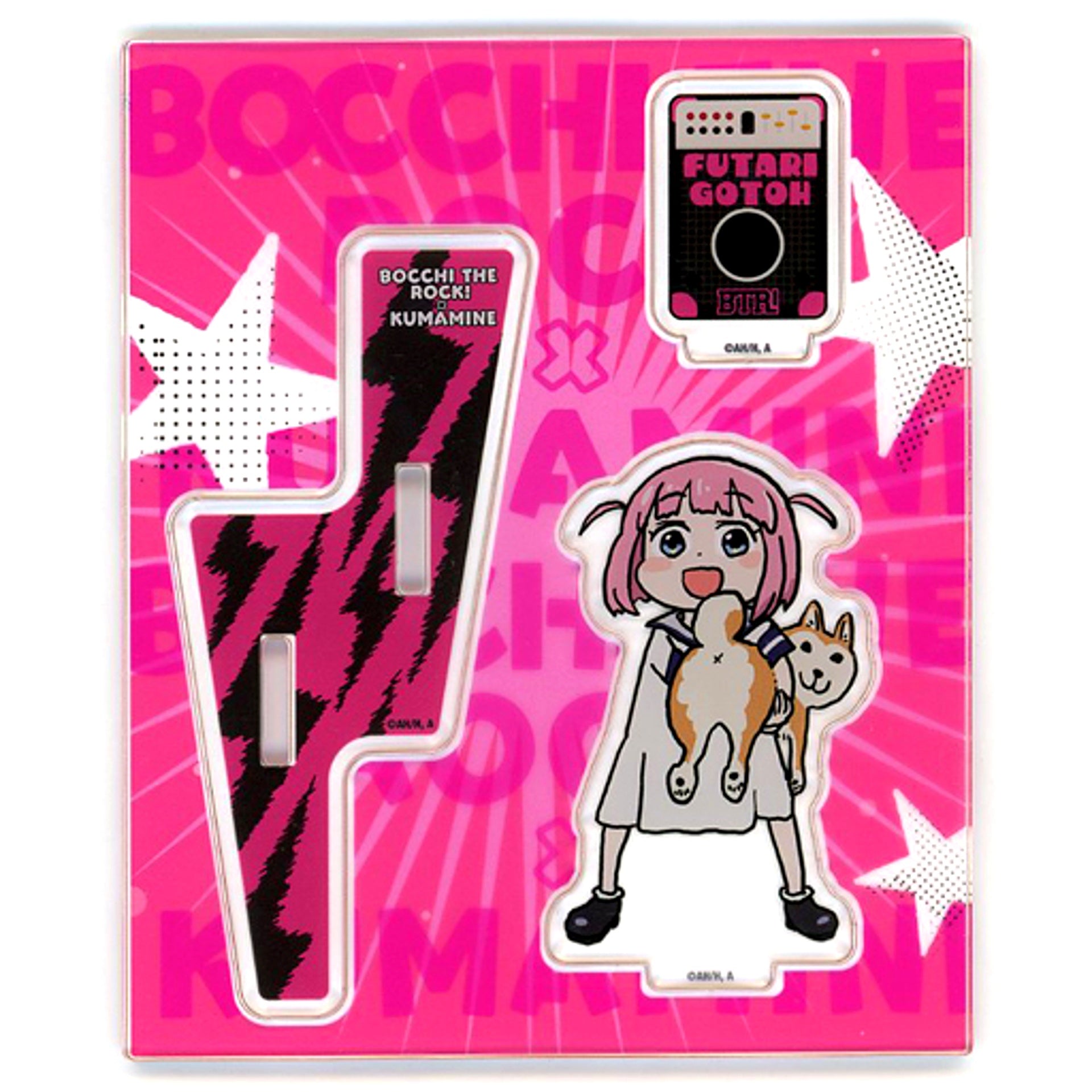 Futari Gotoh & Jimihen Acrylic Stand Bocchi the Rock! x Kumamine [USED]