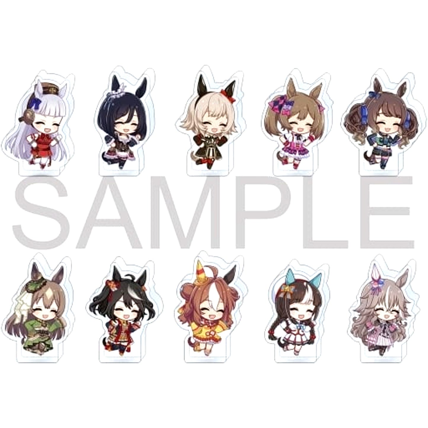 Group Umamusume Pretty Derby Set of 10 Korotto Acrylic Figure Collection Yoi Don Vol. 1 [USED]