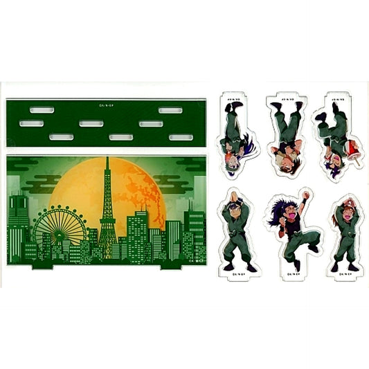 6th Graders Diorama Acrylic Stand Nintama Rantaro x Tokyo Tower Run up to the Main Deck! [USED]