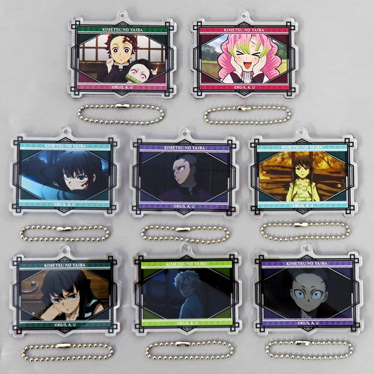 Set of 8 Demon Slayer Swordsmith Village Arc Acrylic Keychain Collection A [USED]
