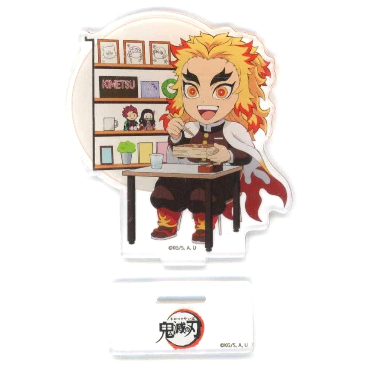 Demon Slayer: Kimetsu no Yaiba Kyojuro Rengoku Korean Store Original Illustration Random Acrylic Stand ufotable Dining Hiroma Limited Acrylic Stands [USED]