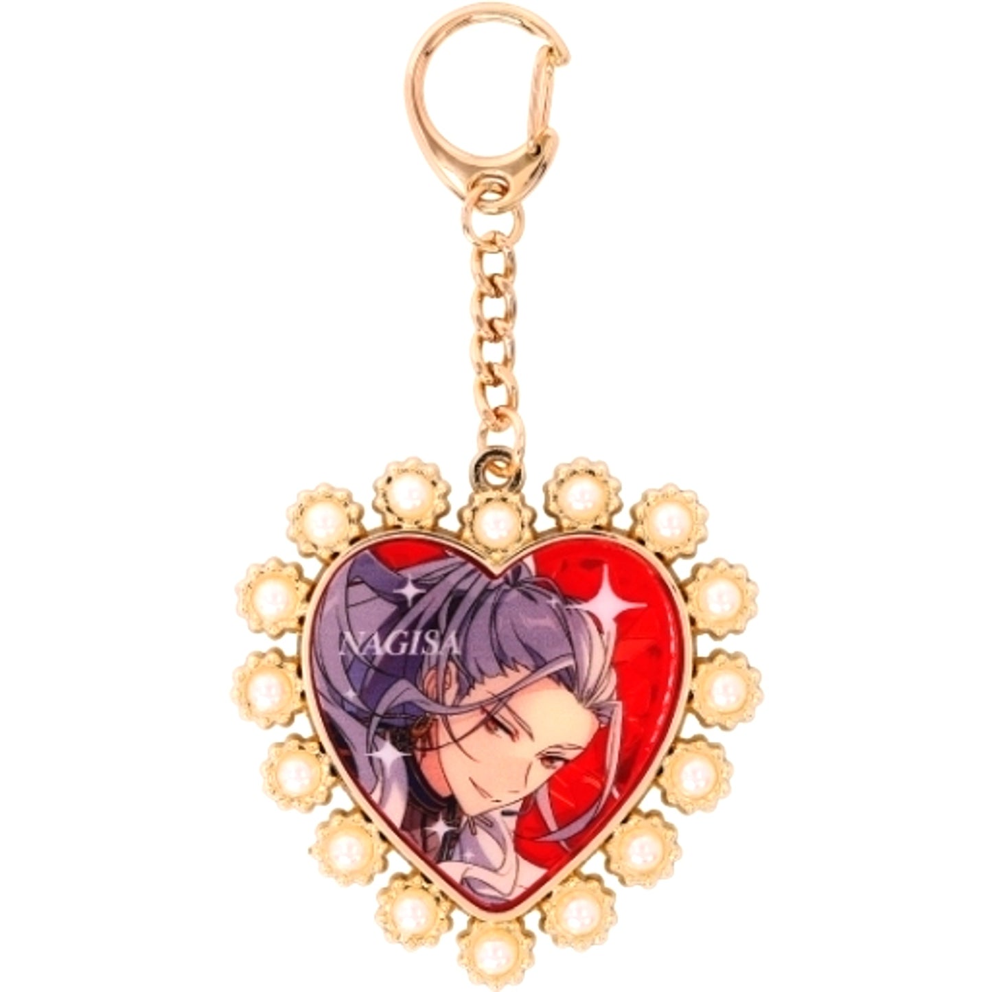 18 Nagisa Ran Ensemble Stars!! Heart Bijou Keychain [USED]
