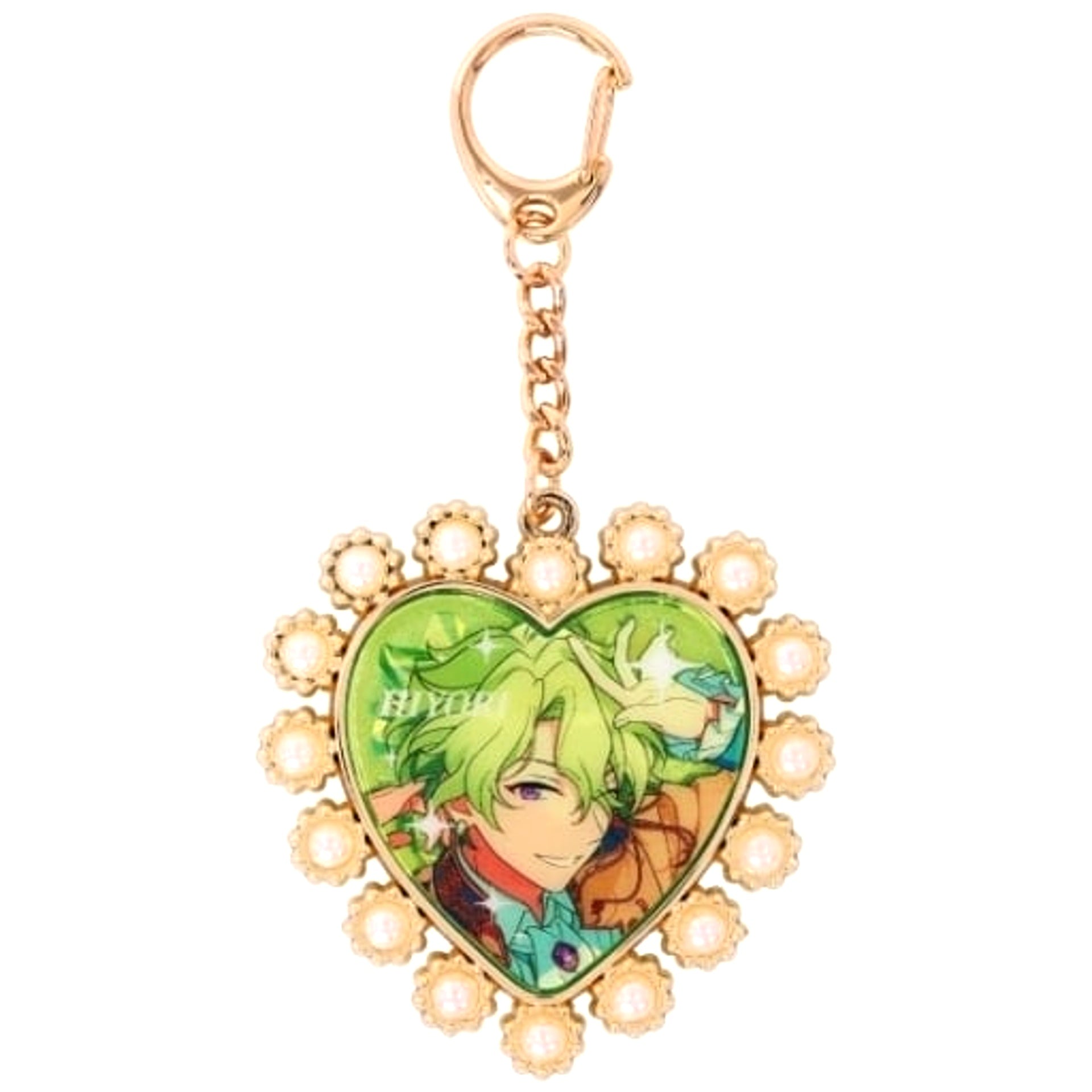 19 Hiyori Tomoe Ensemble Stars!! Heart Bijou Keychain [USED]