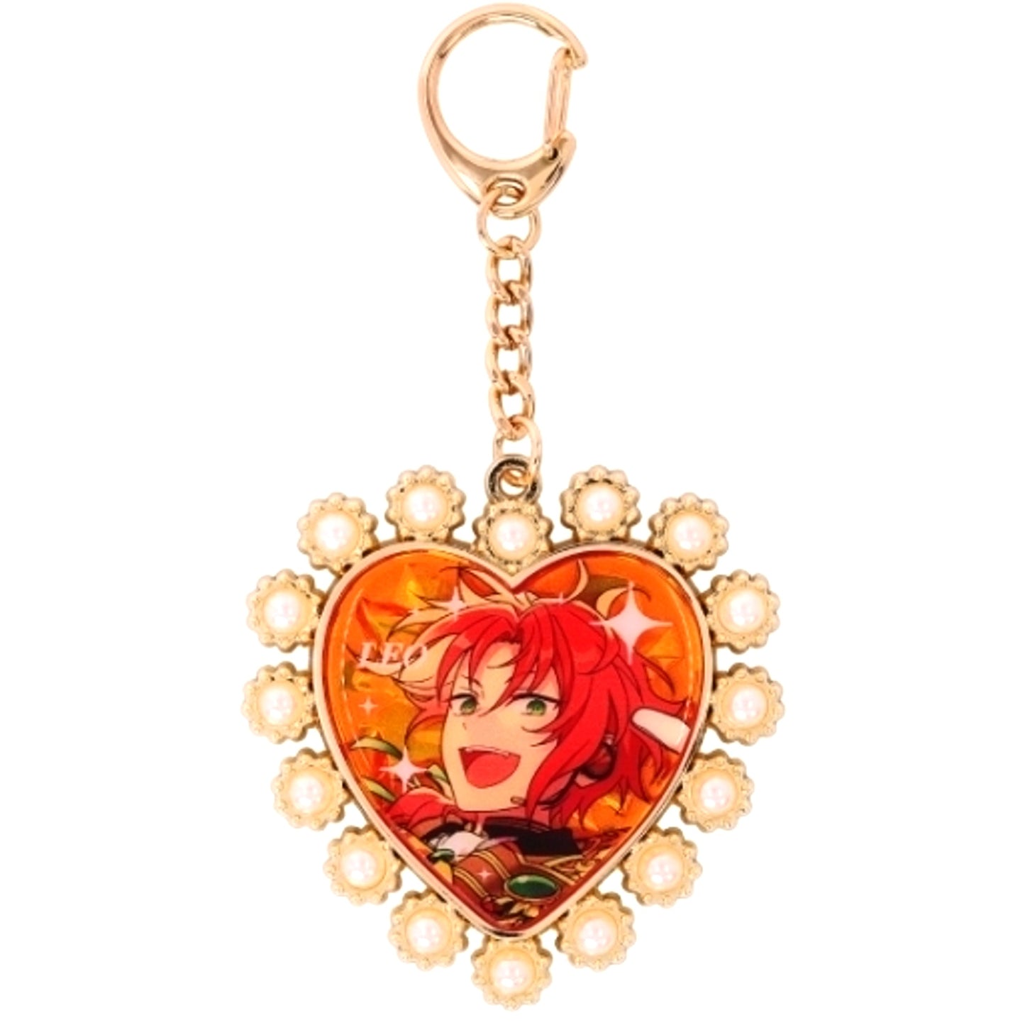 42 Leo Tsukinaga Ensemble Stars!! Heart Bijou Keychain [USED]