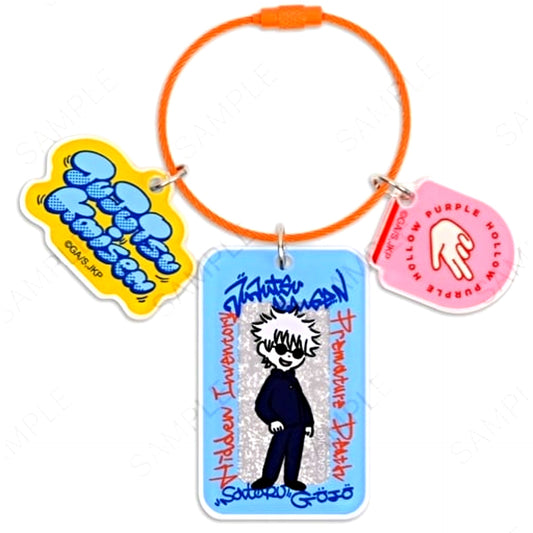 Satoru Gojo Jujutsu Kaisen Bizniz Acrylic Keychain [USED]