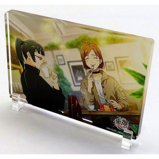 Maki Zenin & Nobara Kugisaki Acrylic Block Jujutsu Kaisen Phantom Parade Genei Yagyo Honpo in Laforet Harajuku [USED]