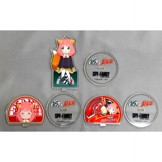 Set of 3 Anya Forger SPY x FAMILY x Nissin Illustration Acrylic Stand Bonus Item [USED]