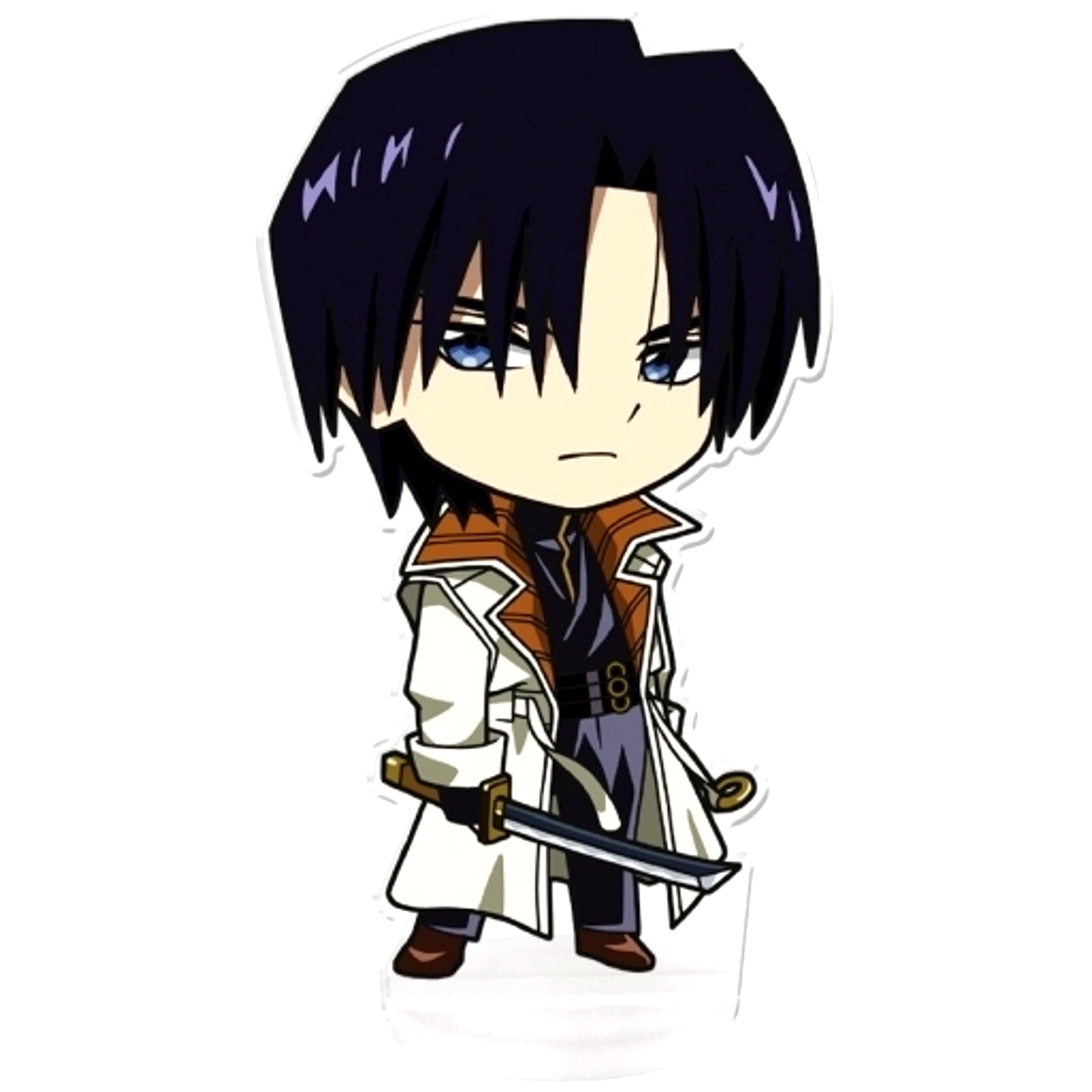 Aoshi Shinomori F. Big Acrylic Figure with Stand Rurouni Kenshin Meiji Swordsman Romantic Story [USED]