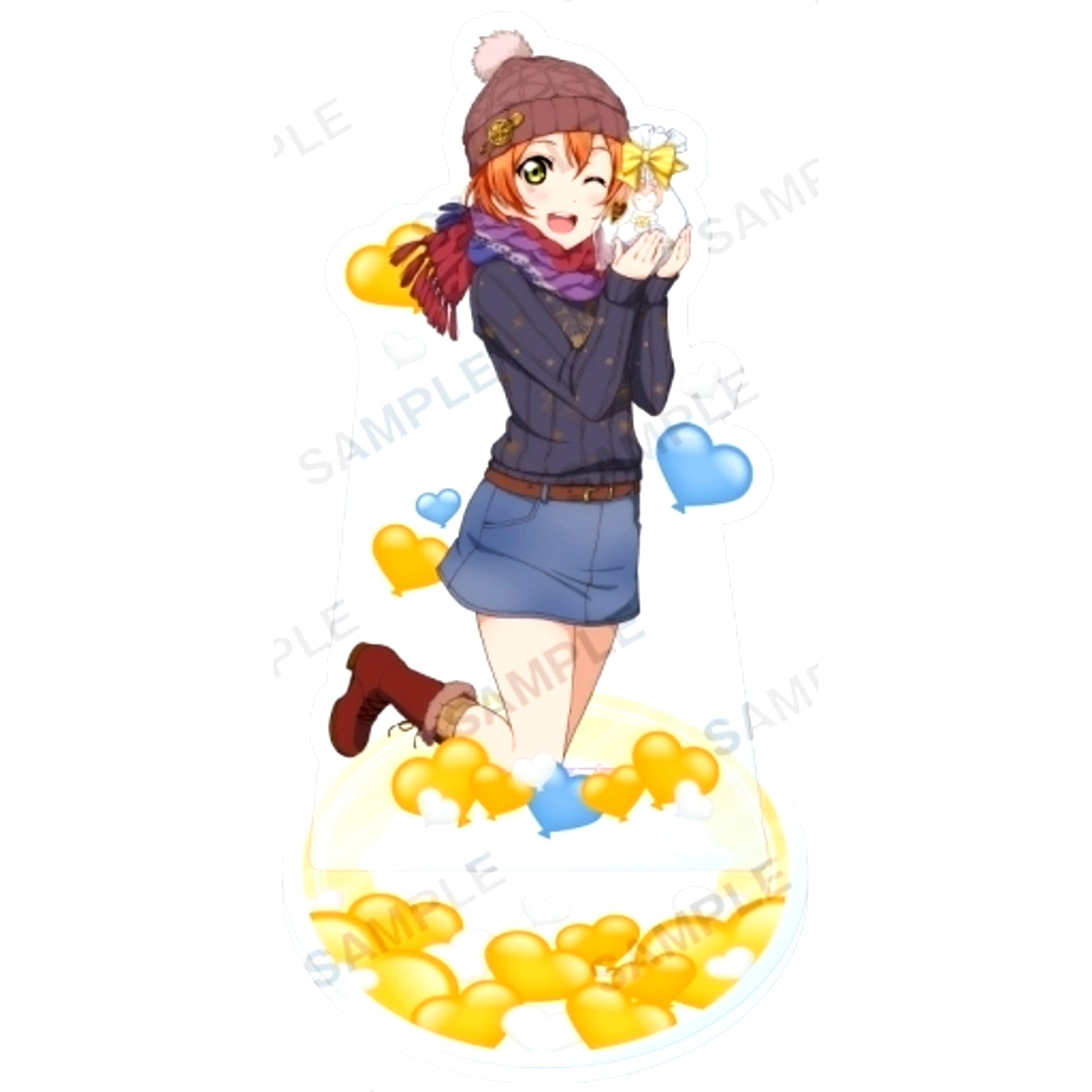 Rin Hoshizora Mu's Love Live! School Idol Festival Acrylic Stand White Day Ver. [USED]