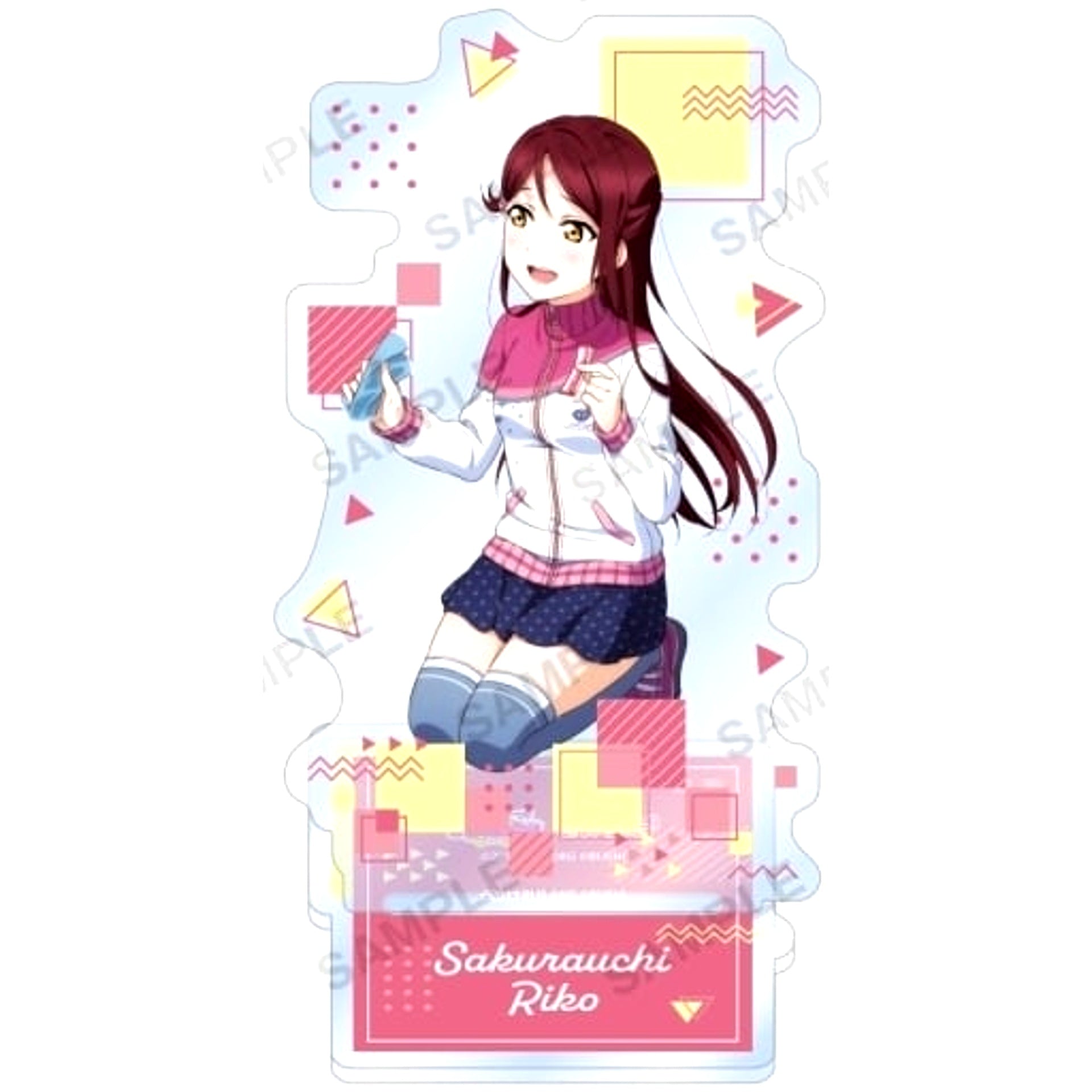 Riko Sakurauchi Aqours Love Live! School Idol Festival Acrylic Stand Cheer Girl Ver. [USED]