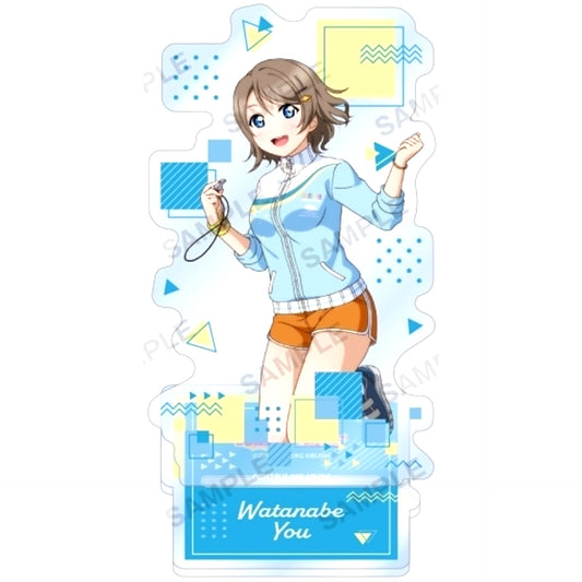You Watanabe Acrylic Stand Aqours Cheerleader Ver. LoveLive! School Idol Festival [USED]