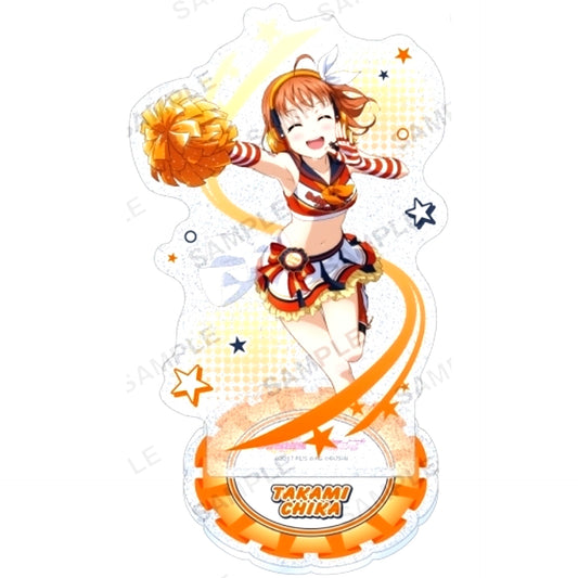 Chika Takami Aqours Love Live! School Idol Festival Kirarin Acrylic Stand Cheer Girl Ver. [USED]