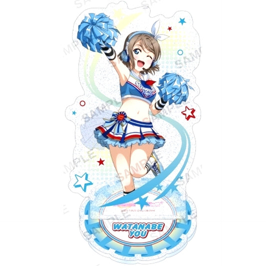 You Watanabe Aqours Love Live! School Idol Festival Kirarin Acrylic Stand Cheer Girl Ver. [USED]