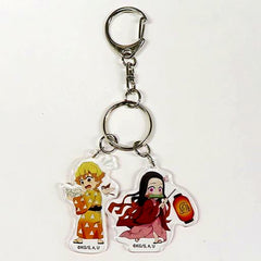 Zenitsu Agatsuma & Nezuko Kamado Demon Slayer: Kimetsu no Yaiba Yumeguri no Tabi Random Acrylic Keychain [USED]