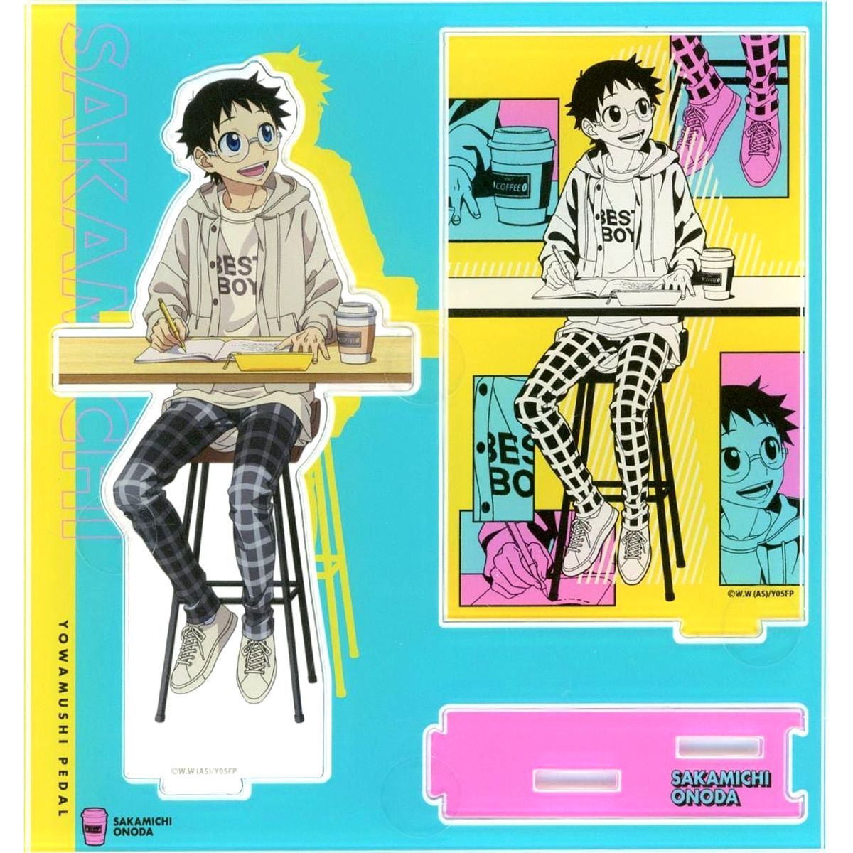 Sakamichi Onoda Diorama Acrylic Stand New Retro Pop Cafe Yowamushi Pedal: Limit Break [USED]