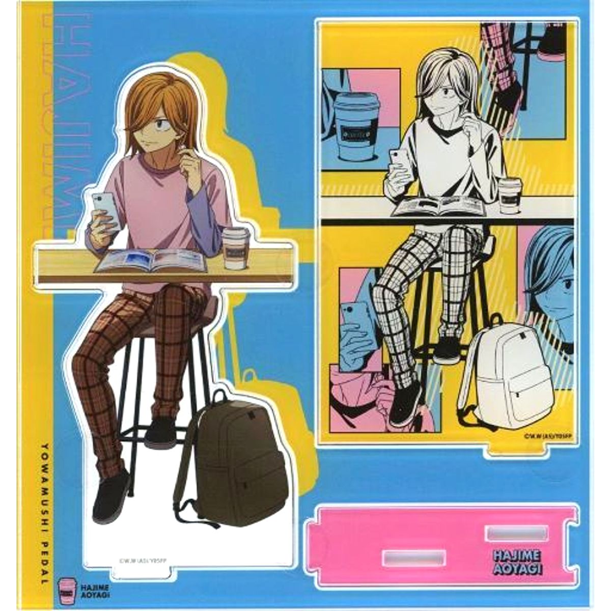 Hajime Aoyagi Diorama Acrylic Stand New Retro Pop Cafe Yowamushi Pedal: Limit Break [USED]